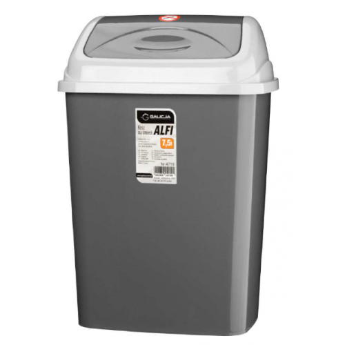 Kosz na śmieci 7,5  L z uchylną pokrywą